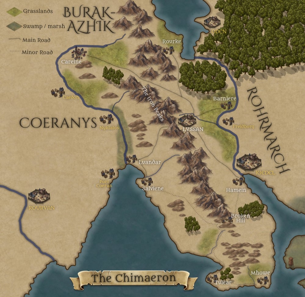 Map of the Chimaeron